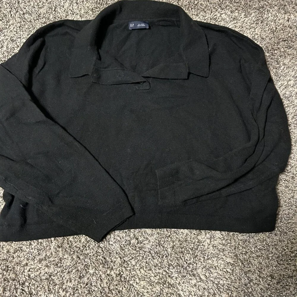 CashSoft Relaxed Polo Sweater - Picture 3 of 3